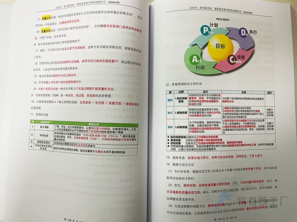 图片[7]-软考高项《重点知识汇总》三色资料笔记【纸质版】-软考梦工厂